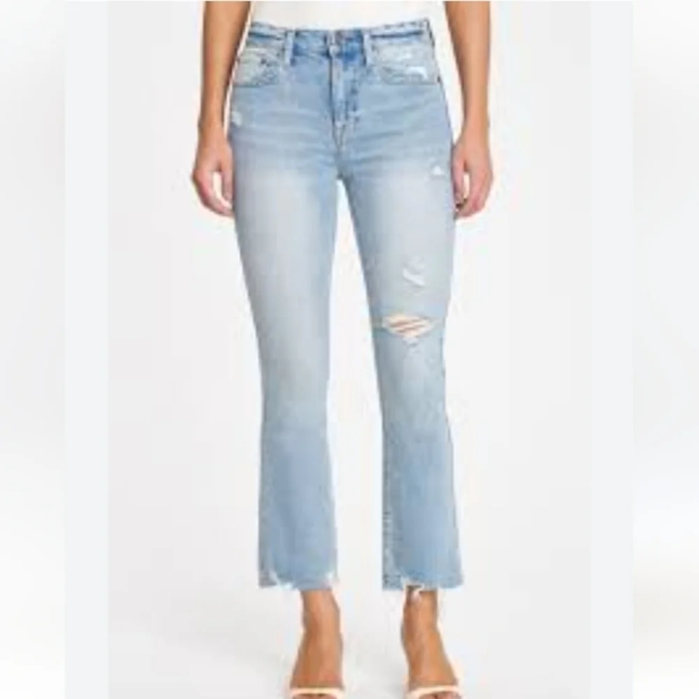 PISTOLA Revolve Lennon High Rise Crop Distressed Jeans - Picture 1 of 10